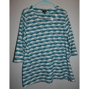 Women's Comfortable Blouse with Button accents, Links, XL